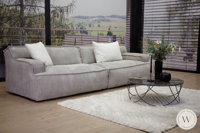 Big Sofa Platani in Stoff Corduroy Mink