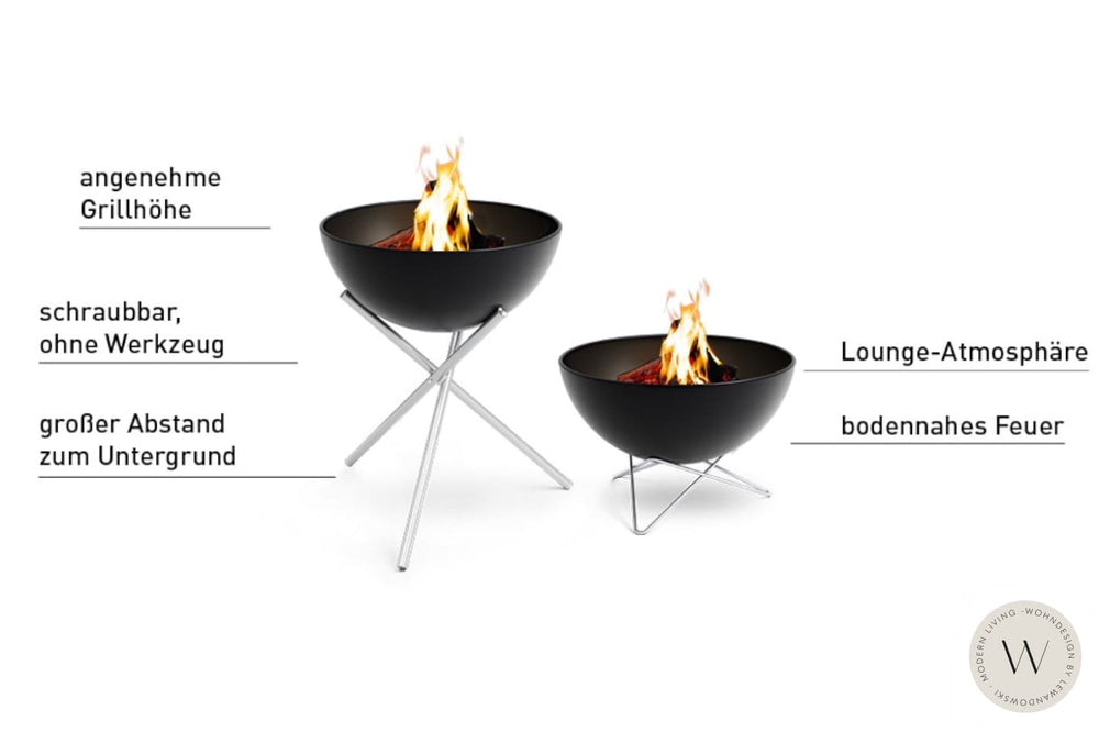 BOWL Feuerschale mit Dreibein höfats