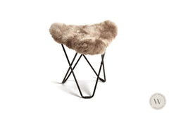 Butterfly Sessel MARIPOSA inkl. Ottomane in feinsten Alpaca WEICH Couture Alpaca