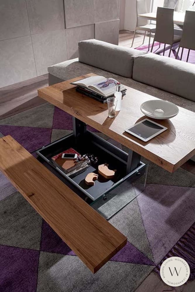 Couchtisch Markus multifunktional inkl. Sitzbank + Staufach Ozzio®Italia
