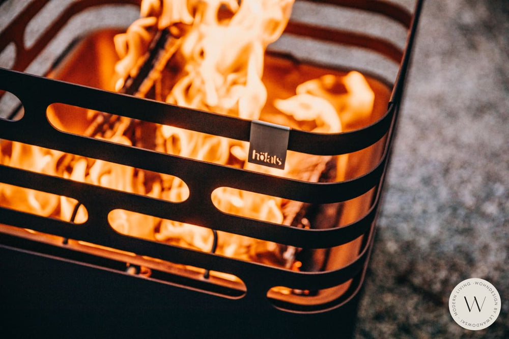 CUBE Feuerkorb schwarz höfats