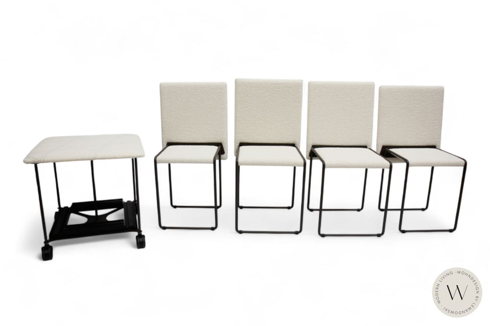 Cubix Pouf / Hocker in Bouclé Butter Ozzio®Italia