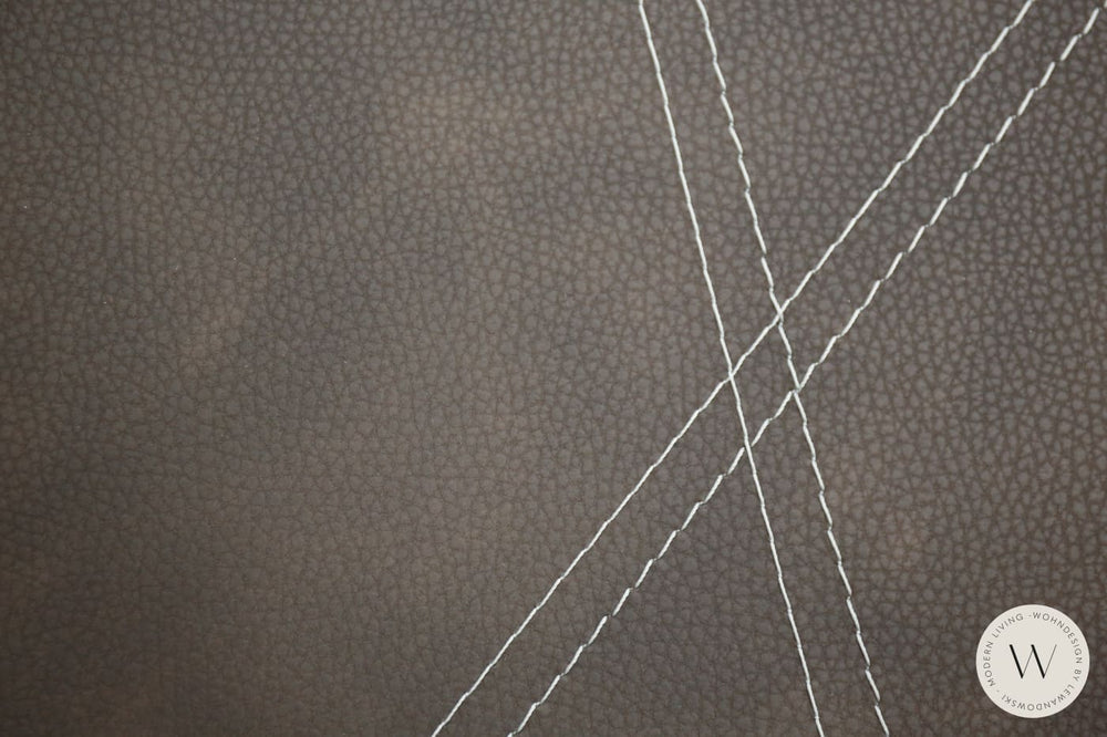 Cubix Pouf / Hocker in Eco Pelle Nabuk Moka Ozzio®Italia