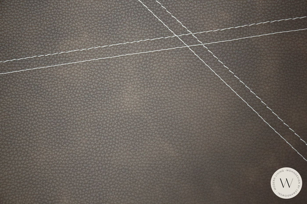 Cubix Pouf / Hocker in Eco Pelle Nabuk Moka Ozzio®Italia