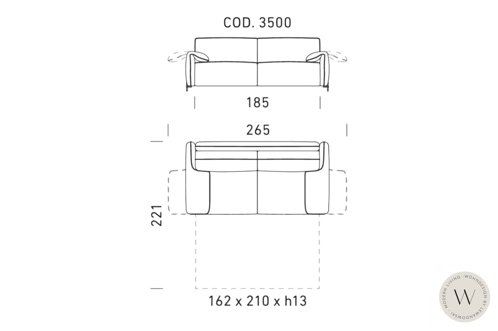 Design-Schlafsofa CLOUD Dienne Salotti