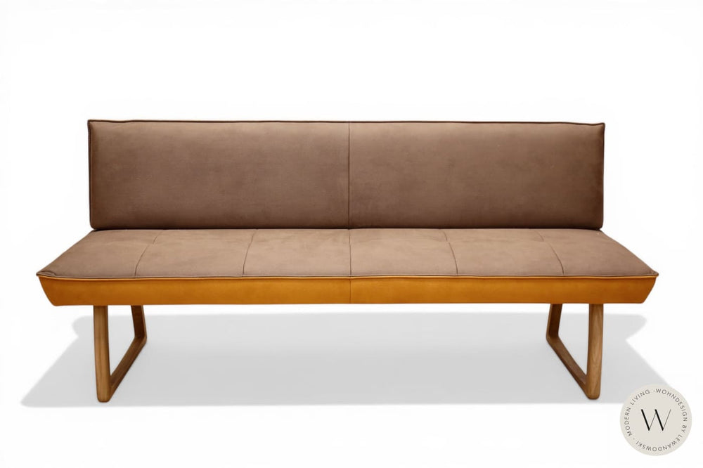 Diningsystem Bank + 4 Stühle in Mikrofaser Zenit Koinor