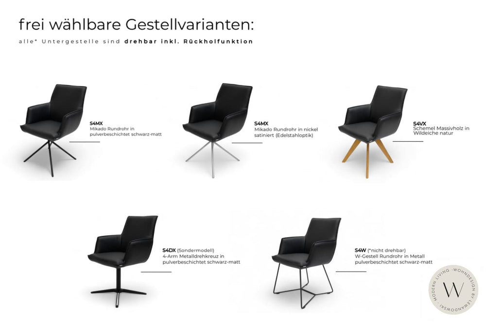 Diningsystem Bank + 4 Stühle in Mikrofaser Zenit Koinor