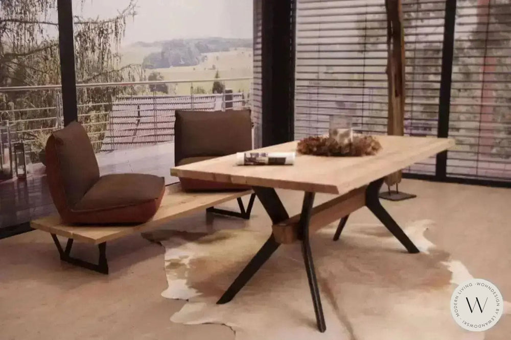 Dinnerbank Schwof in Leder A India muskat Koinor