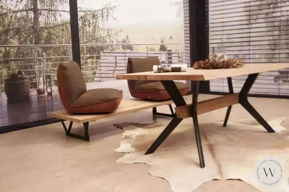 Dinnerbank Schwof in Leder A India muskat Koinor