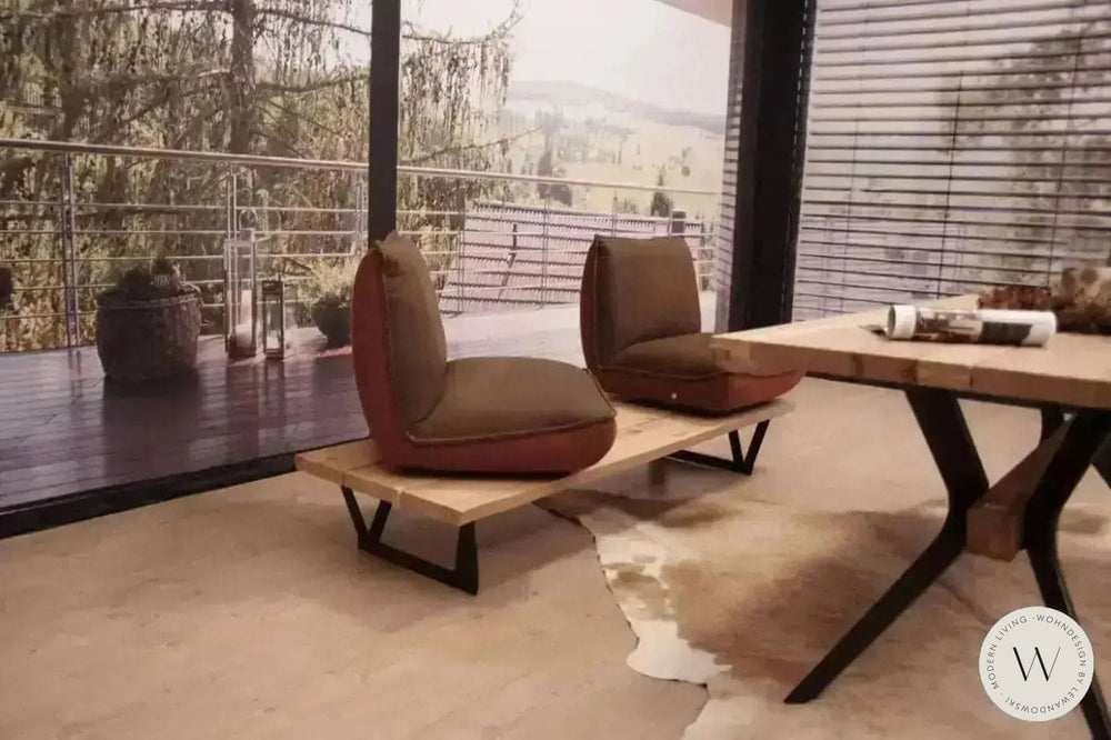 Dinnerbank Schwof in Leder A India muskat Koinor