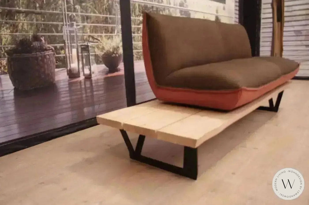 Dinnerbank Schwof in Leder A India muskat / fire Koinor