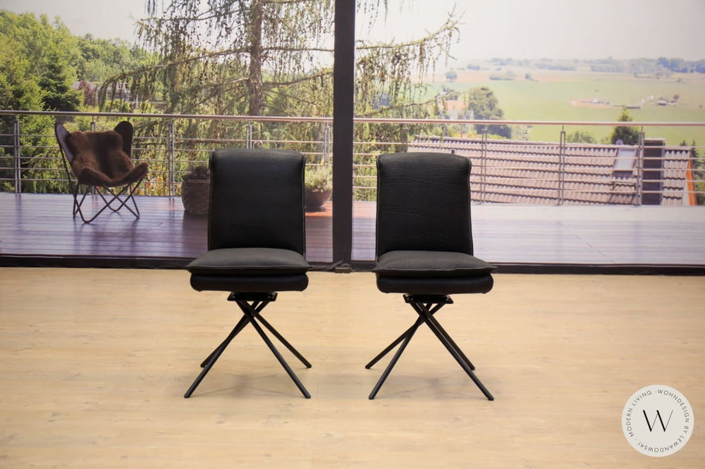 Dinnergruppe Modell Alino in Leder Naturo quartz Koinor