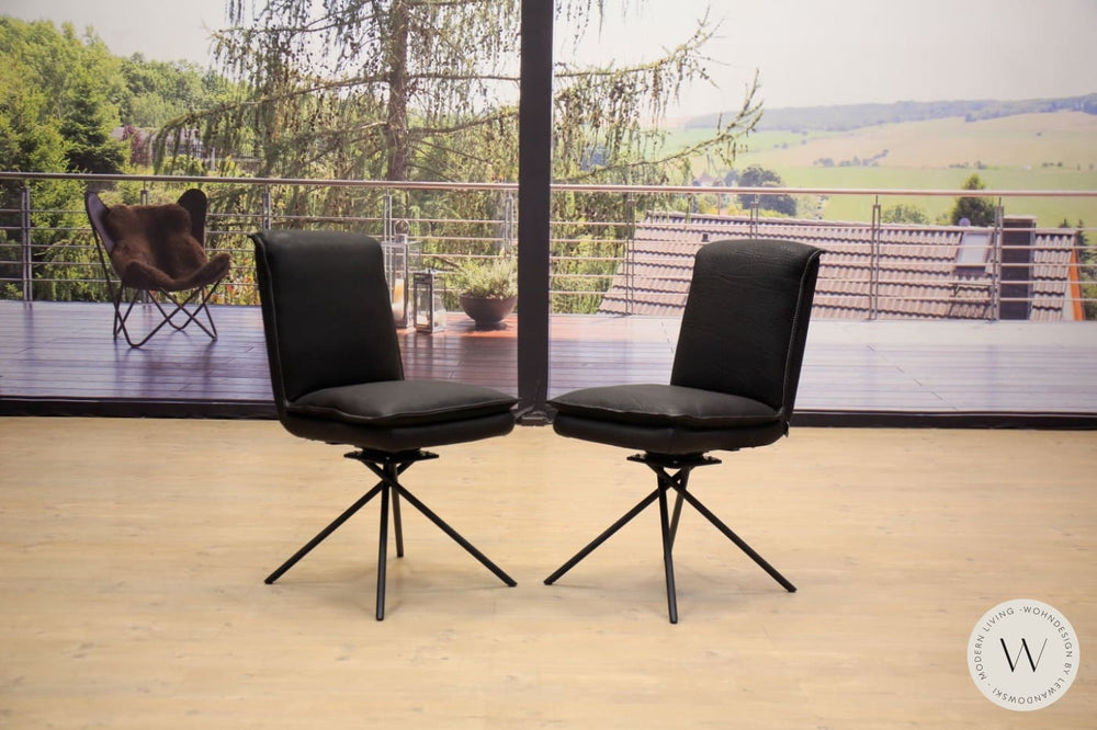 Dinnergruppe Modell Alino in Leder Naturo quartz Koinor
