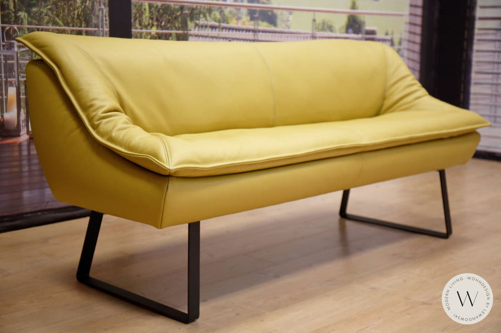Dinnergruppe Modell Alino inkl. 4 Stühle Leder C Citrus Koinor
