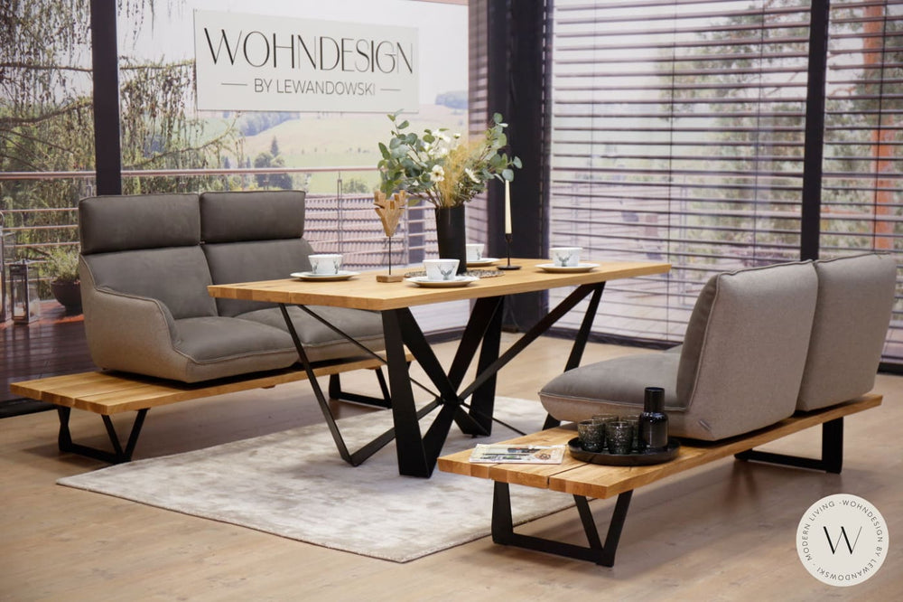 Dinnergruppe Modell Merlin in Leder A India spider Koinor