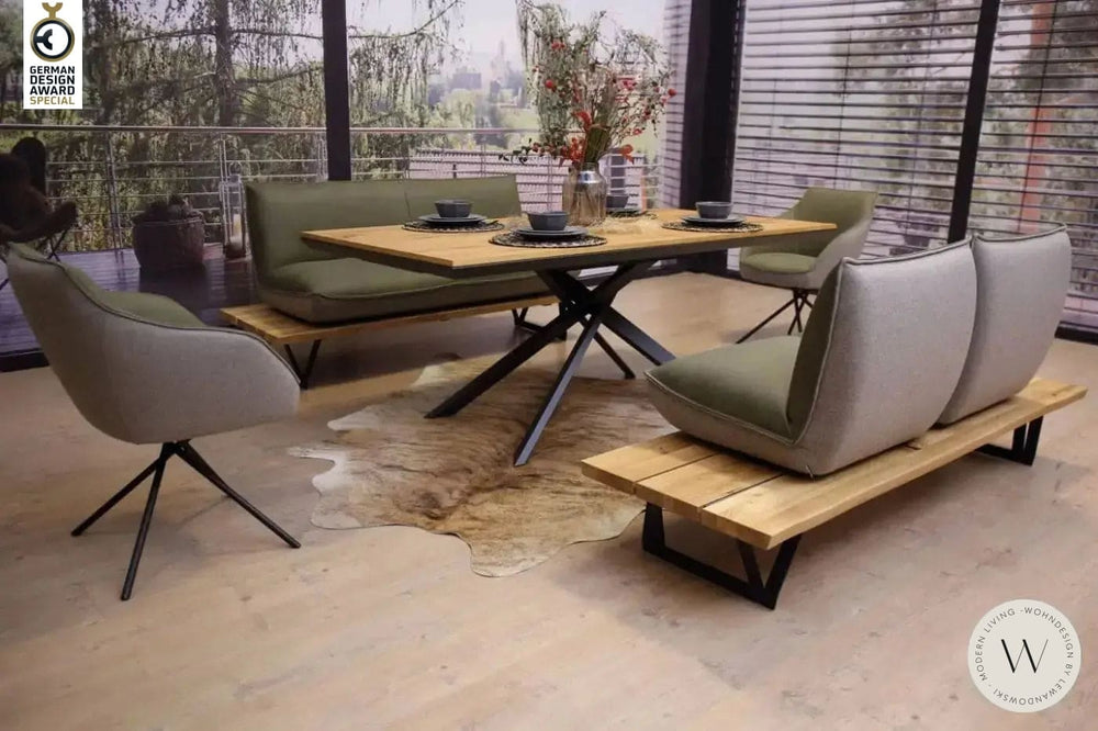 Dinnergruppe Modell Schwof Leder A India verde Koinor