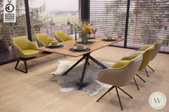 Dinnergruppe Movy In Leder C Classic Avocado Esstischgruppe