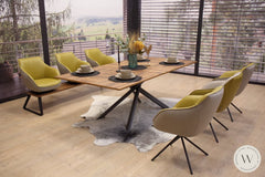 Dinnergruppe Movy In Leder C Classic Avocado Esstischgruppe