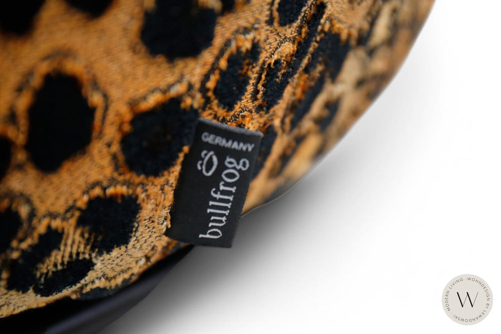 Dreh- & Schaukelsessel Marlene inkl. Hocker Stoff Jaguar Kupfer Bullfrog