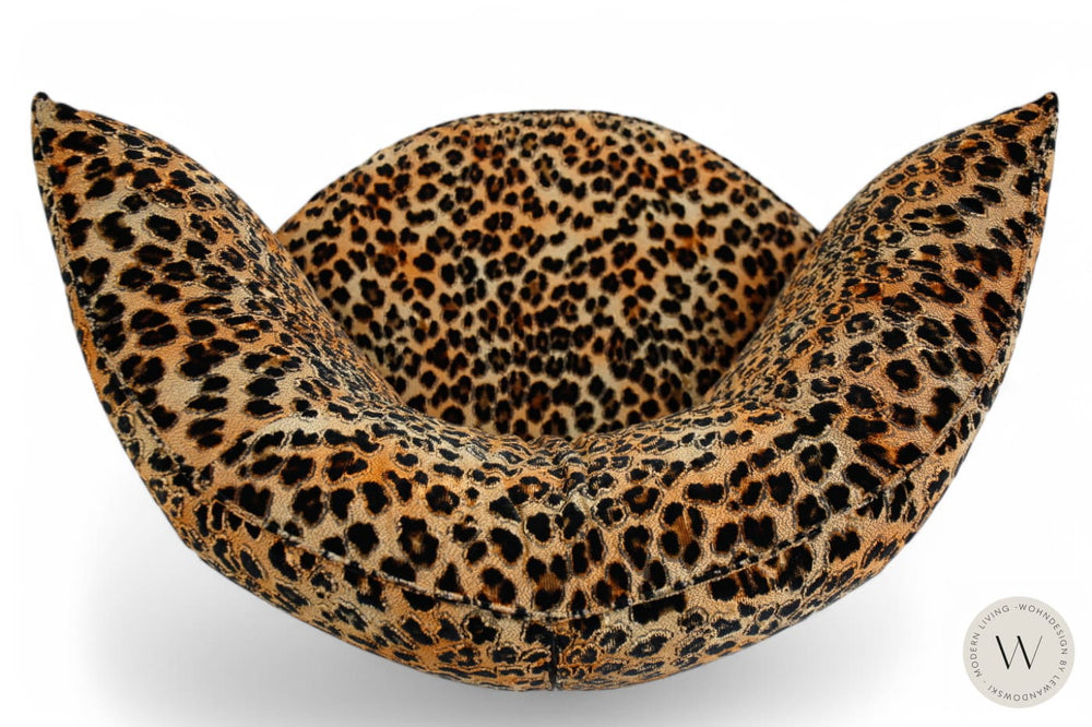 Dreh- & Schaukelsessel Marlene inkl. Hocker Stoff Jaguar Kupfer Bullfrog