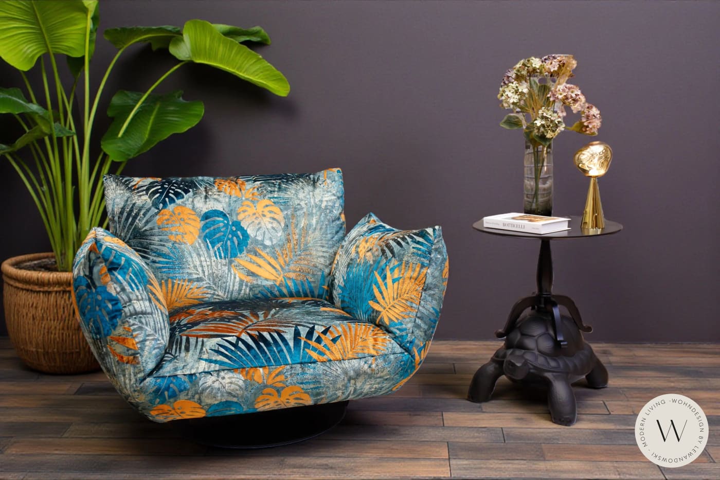 Dreh- & Schaukelsessel Modell Boogie Stoff Sumatra