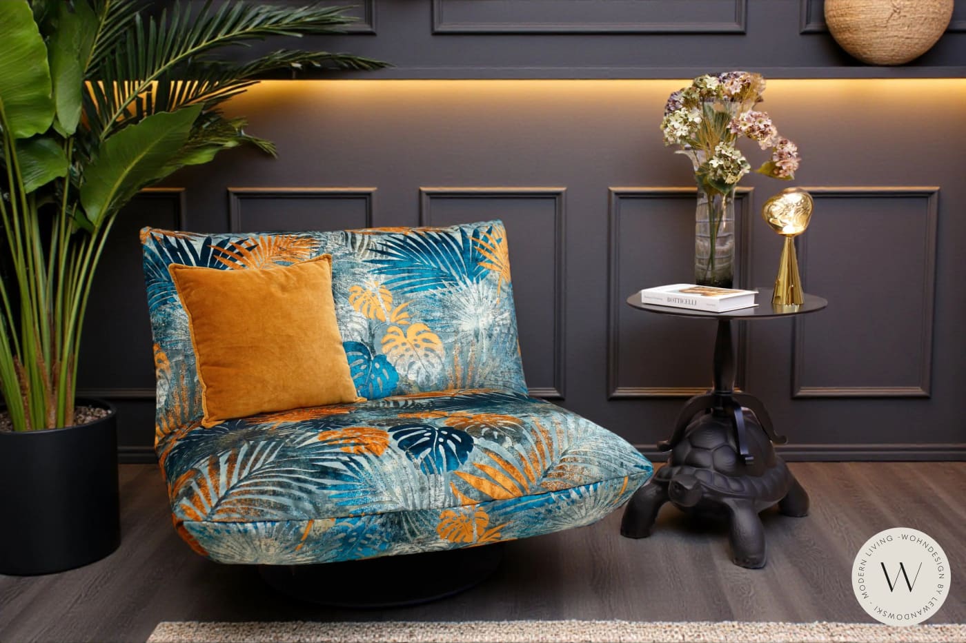 Dreh- & Schaukelsessel Modell Boogie Stoff Sumatra