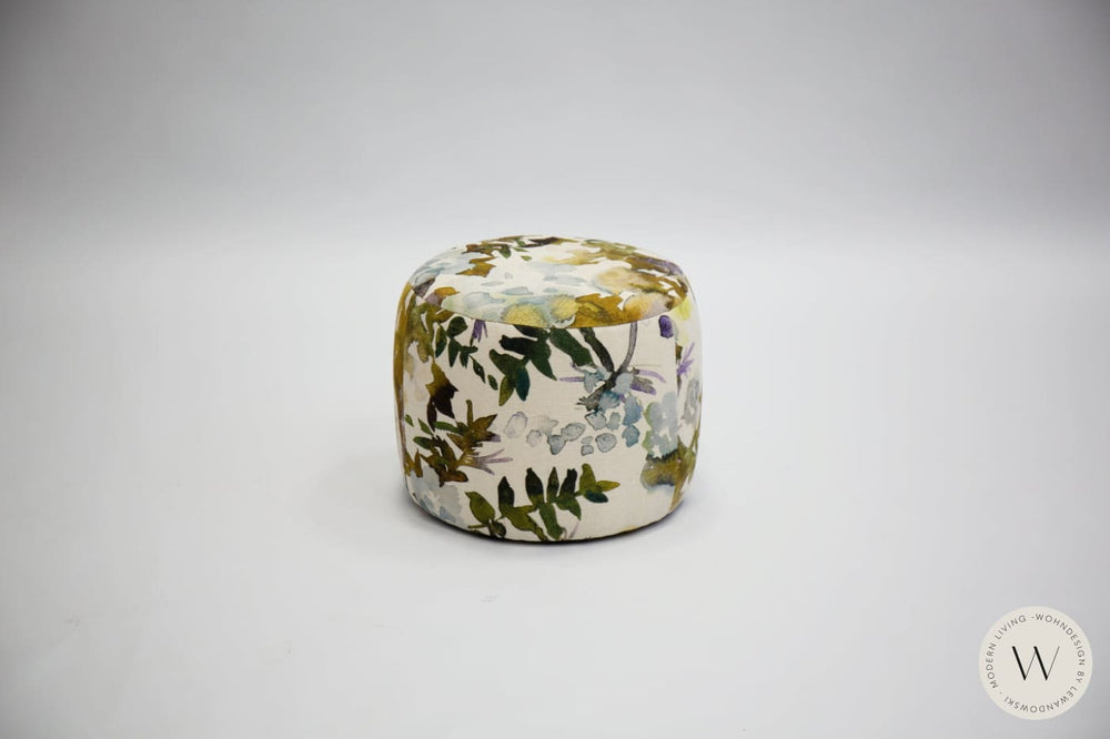 Dreh- & Schaukelsessel Modell Donna mit Hocker in Stoff Impression Bullfrog