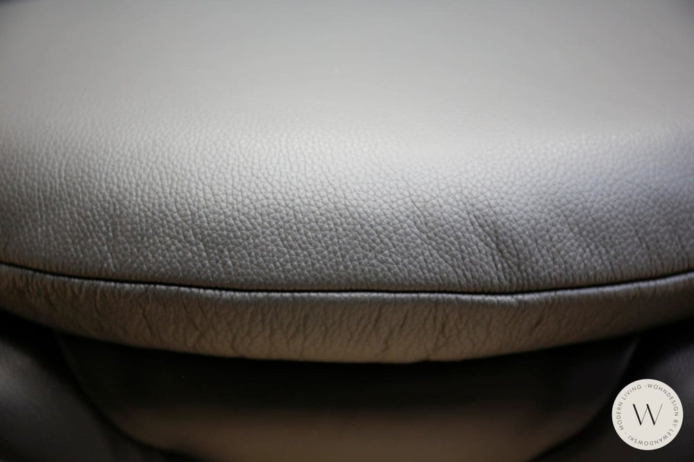 Drehsessel Impuls in Leder X Happy metal Koinor
