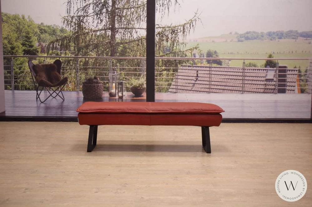 Eckbank Modell Alino in Leder A India chilli Koinor