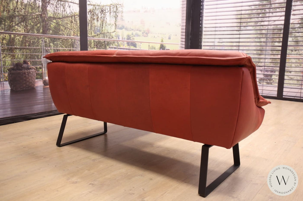 Eckbank Modell Alino in Leder A India chilli Koinor