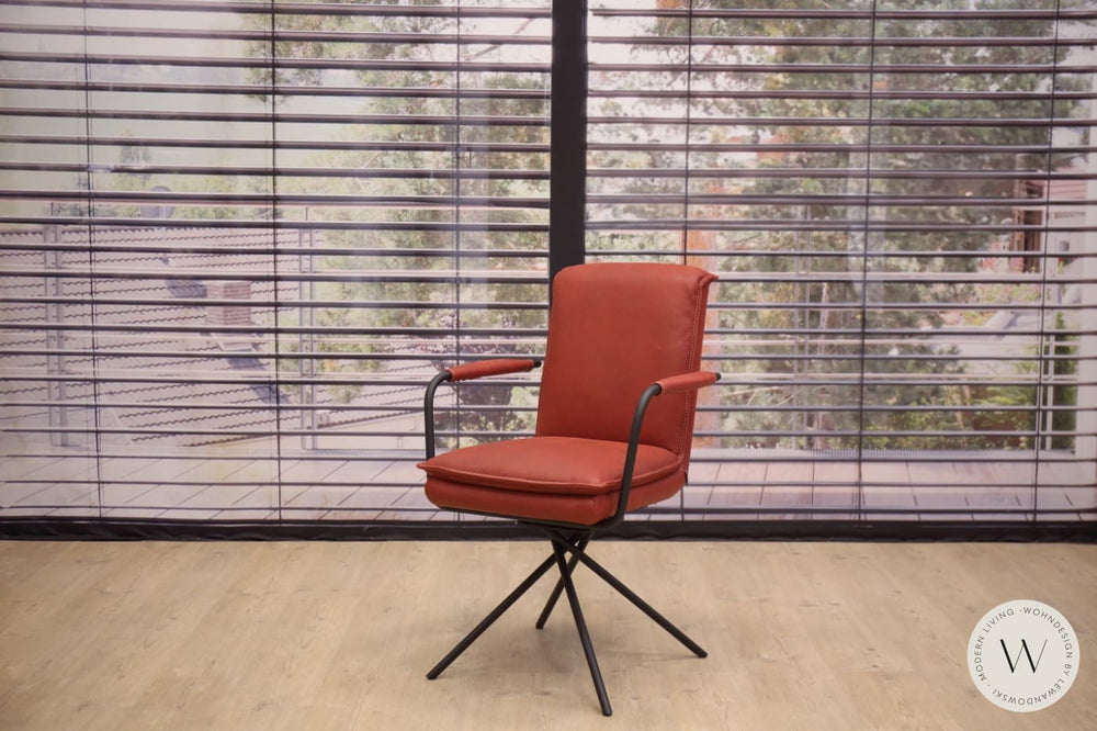 Eckbank Modell Alino in Leder A India chilli Koinor