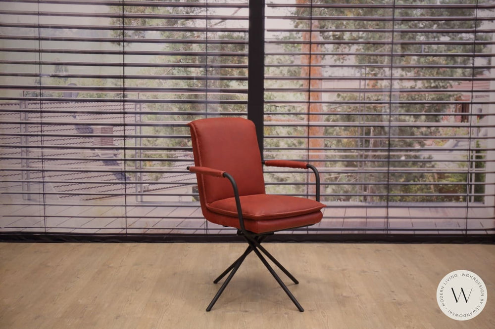 Eckbank Modell Alino in Leder A India chilli Koinor