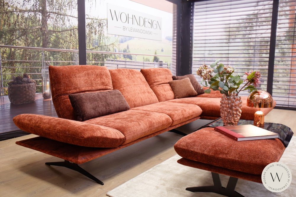 Eckgarnitur Modell Francis inkl. Hocker in Stoff Glow Koinor