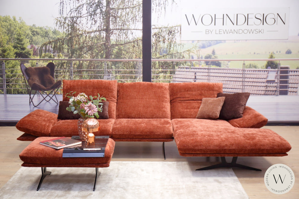 Eckgarnitur Modell Francis inkl. Hocker in Stoff Glow Koinor