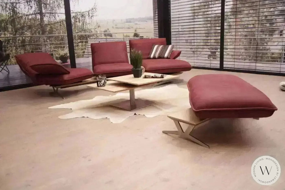 Eckgarnitur Modell Manson in Leder A India chilli Koinor