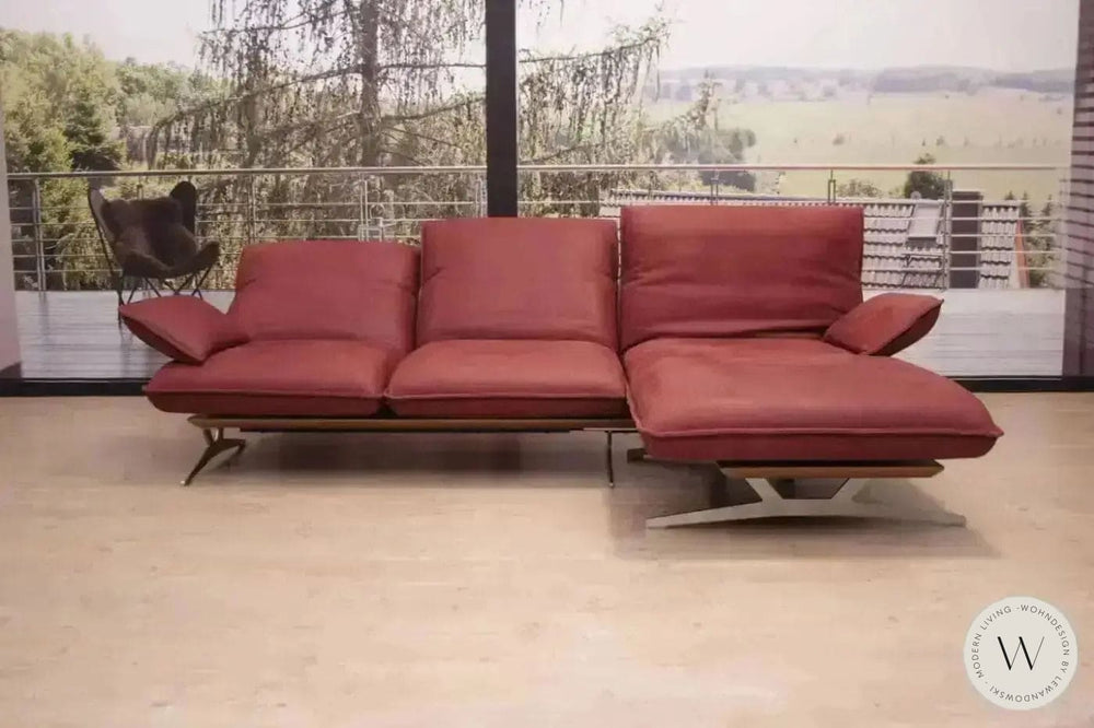 Eckgarnitur Modell Manson in Leder A India chilli Koinor