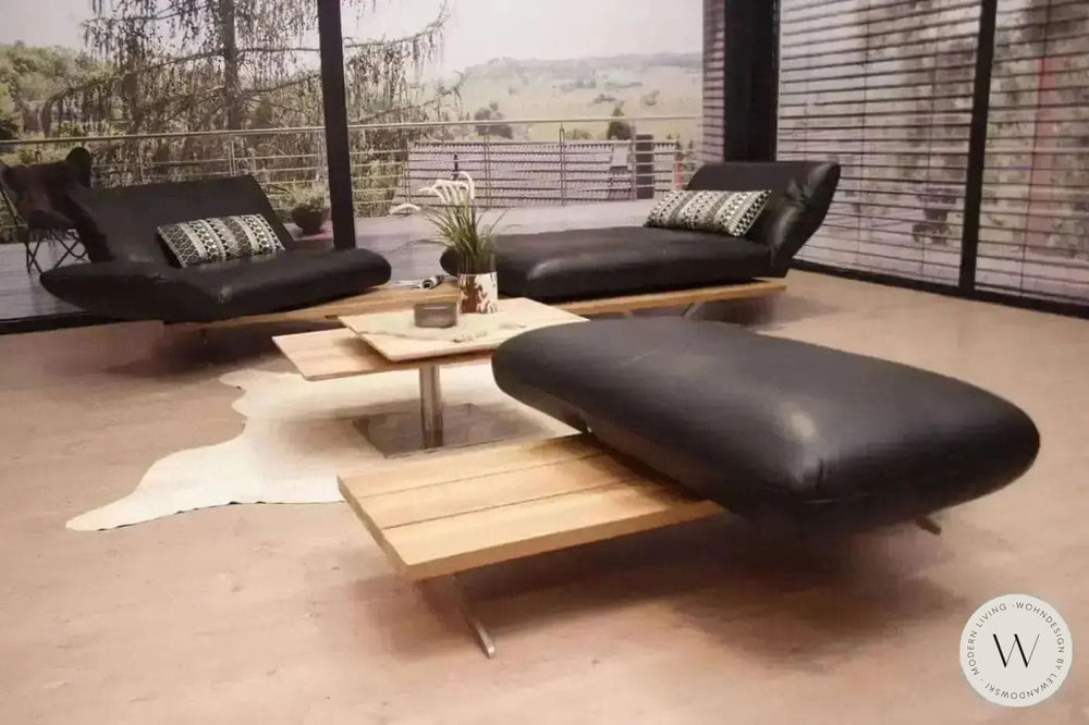 Eckgarnitur Modell Marilyn in Leder A Soft noir Koinor