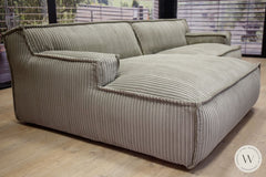 Eckgarnitur Platani In Stoff Corduroy Steel (Liege Links) Couchgarnituren