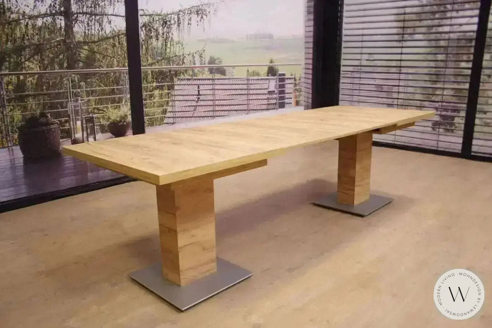 Esstisch ausziehbar in Wildeiche furniert K+W Silaxx