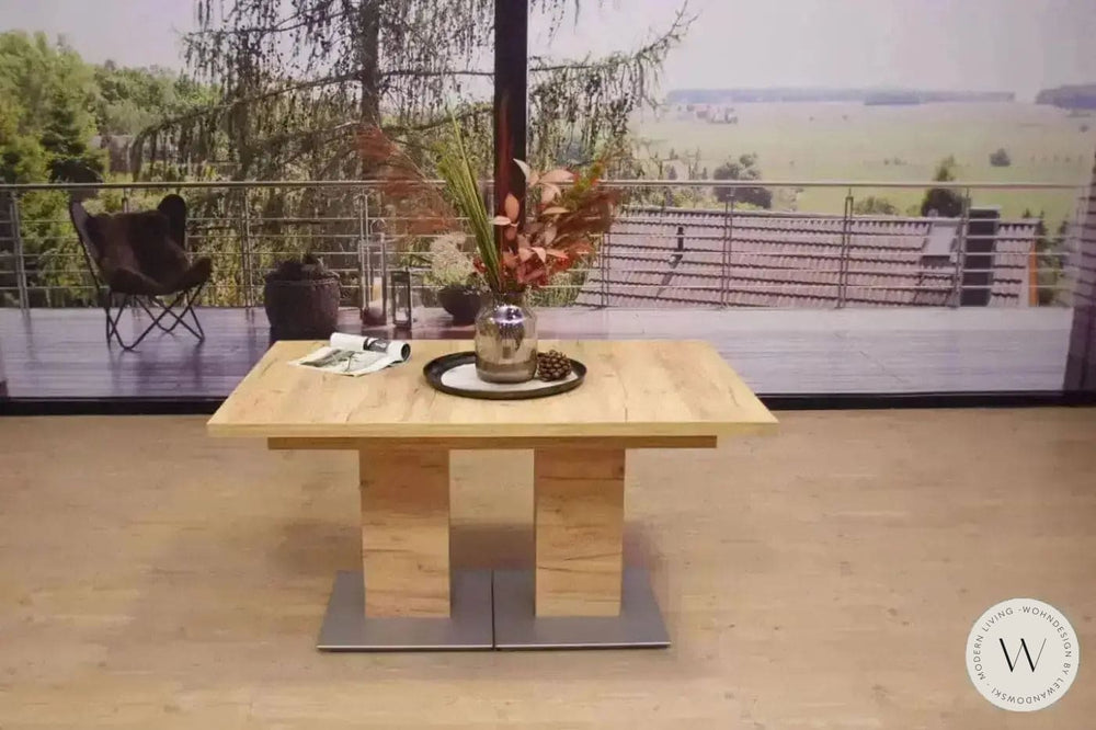 Esstisch ausziehbar in Wildeiche furniert K+W Silaxx