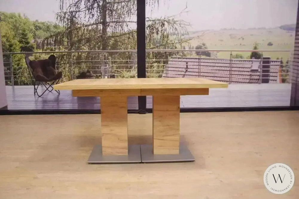 Esstisch ausziehbar in Wildeiche furniert K+W Silaxx