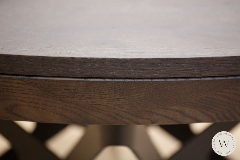 Esstisch Modell Big Round (ausziehbar) in Alt-Eiche PZ 94 Ozzio®Italia