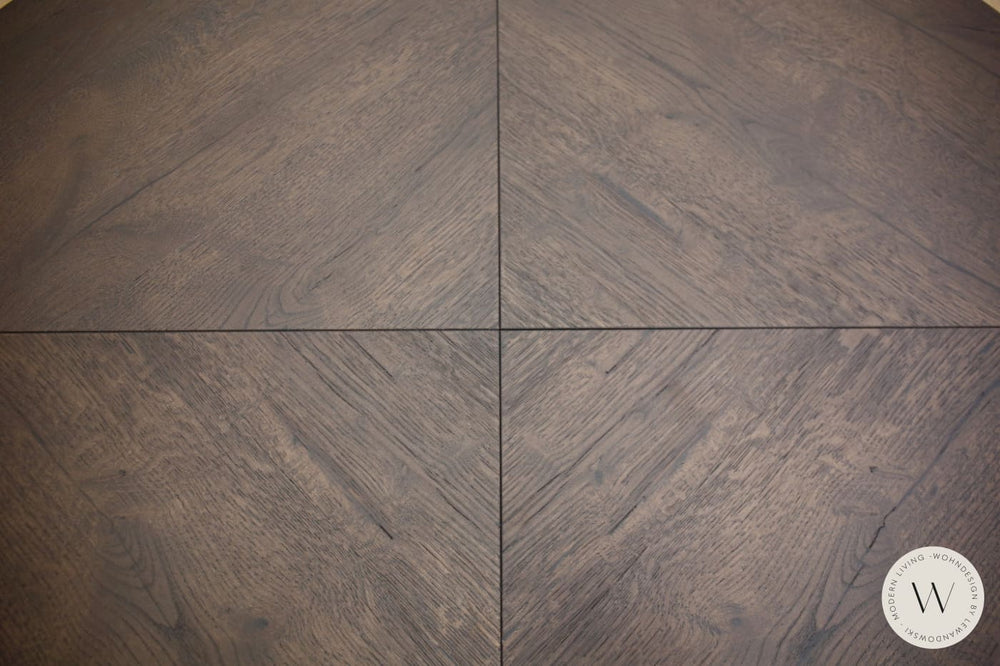 Esstisch Modell Big Round (ausziehbar) in Alt-Eiche PZ 94 Ozzio®Italia