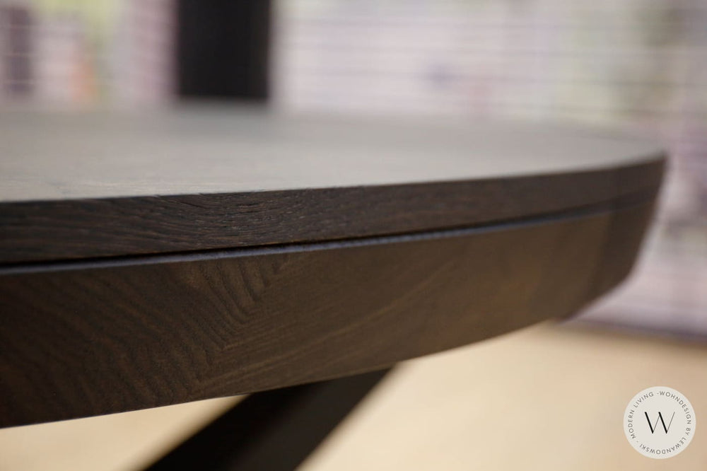 Esstisch Modell Big Round (ausziehbar) in Alt-Eiche PZ 94 Ozzio®Italia