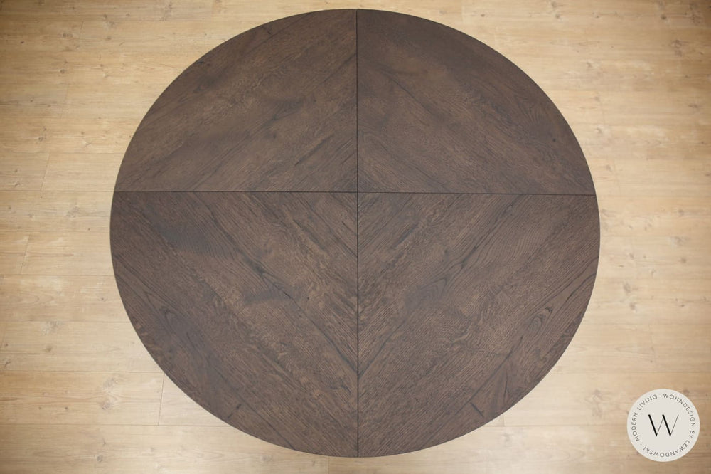 Esstisch Modell Big Round (ausziehbar) in Alt-Eiche PZ 94 Ozzio®Italia