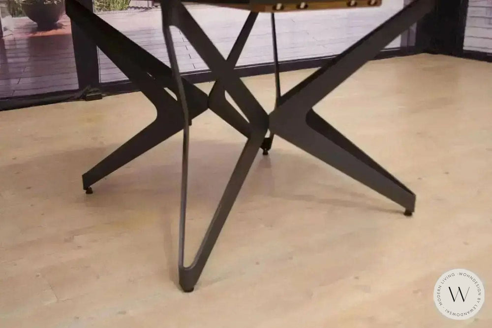 Esstisch Modell Big Round (ausziehbar) in Wildeiche natur Ozzio®Italia