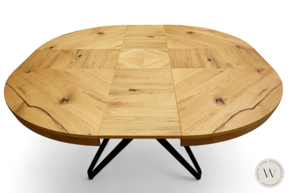 Esstisch Modell Big Round in Alteiche (ausziehbar) PZ91 Ozzio®Italia
