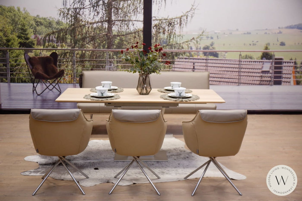Esstischgruppe Modell Diningsystem in einer Leder Koinor