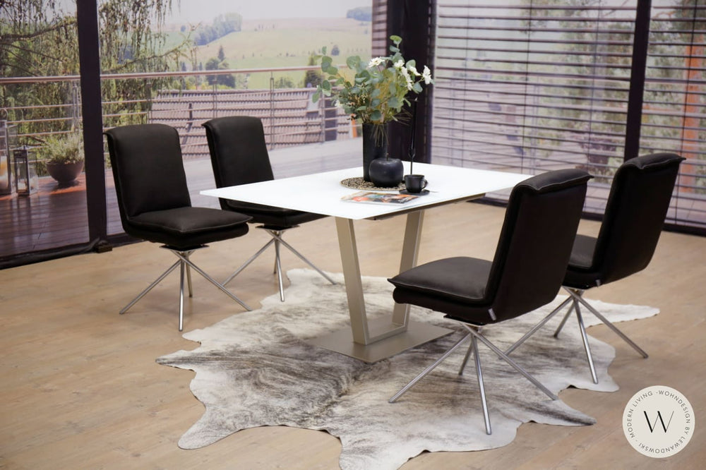 Esszimmerstühle 4 Stück Modell 1223 in Leder N Naturo Koinor