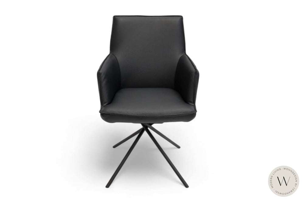 Esszimmerstuhl Modell 1250 S4MX Leder B Bull nero Koinor